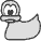 Bild einer Ente von links