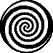 2D-Animation runde drehende Spirale schwarz weiß