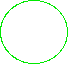 2D-Animation drehende sich verändernde geometrische Objekte grün