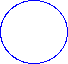 2D-Animation drehende sich verändernde geometrische Objekte blau