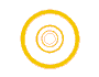 2D-Animation herauspulsierende orange Kreise