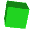 3D-Animation grüner drehender Würfel