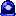 Animierte stehende blaue Rundumleuchte blauer Fuss