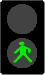 Animation Fahrradampel mit korrekten Ampelphasen rot stehen grün gehen