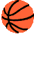 Hüpfender oranger Basketball