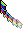 Animierter bunter Cursor mit wackelndem Schweif