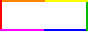 Rahmen eines Rechtecks aus 6 Farben im Uhrzeigersinn umlaufend