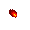 Animierter kleiner rot orange gelber Feuerball