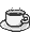 Animation weiße dampfende Tasse Kaffee auf Untertasse