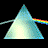 Animation Pink Floyd Dark Side Prisma dreht sich und zeigt Schriftzug Pink Floyd