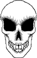 Animation Totenkopf mit animierten roten Augen