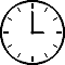 Animation Wanduhr 3 Uhr mit schnell drehendem Minutenzeiger