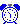 Animierte kleiner blauer klingelnder Wecker