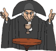 Animation Zauberläßt Becher über Tisch schweben