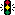 kleine Verkehrsampel zeigt gelb