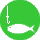 Fisch vor Angelhaken grün weiss