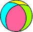 Ball 4 farbig