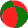 Badeball grün rot