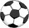 Fußball schwarz weiss