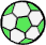 Fußball weiss grün