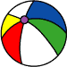 Badeball bunt