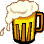 Glashumpen voller Bier mit Schaumkrone