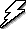 Blitz weiß mit Schatten