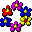 bunter Blütenkreis