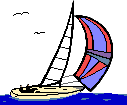 Segelboot unter Spinnaker