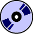 CD blau stehend
