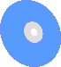 CD hellblau stehend