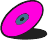 CD pink schräg stehend mit Schatten