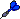 1 kleiner Dartpfeil mit blauen Federn
