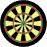 kleine Dartscheibe Spielfeld in Originalfarben ohne Ziffern