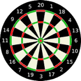 Dartscheibe Spielfeld Originalfarben