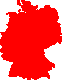 Deutschlandkarte rot
