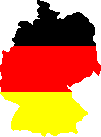 Deutschlandkarte schwarz rot gelb