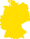 Deutschlandkarte gelb
