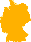 kleine Deutschlandkarte orange