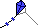 kleiner blauer Rautendrachen mit Schwanz