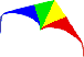 Deltadrachen bunt