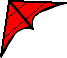 Deltadrachen rot