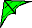 Deltadrachen grün
