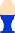 1 braunes Hühnerei im blauen Eierbecher
