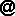 kleines at-Zeichen schwarz