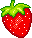 1 rote Erdbeere