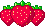 3 rote Erdbeeren nebeneinander