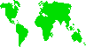Karte Erde Weltkarte grüne Landmasse