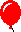 1 roter Luftballon