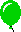 1 grüner Luftballon